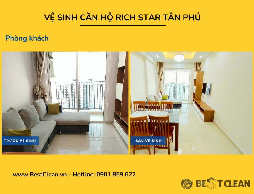 Tổng vệ sinh căn hộ chung cư Rich Star Quận Tân Phú